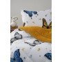 ETE HOMETEX TEK KİŞİLİK LÜX WELSOFT YORGAN SETİ KELEBEK HARDAL155X215CM 8696474232008